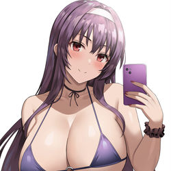 This is a pixiv picture whose title is 霞ヶ丘詩羽.