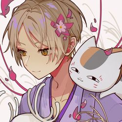 This is a pixiv picture whose title is 月分祭の夏目.