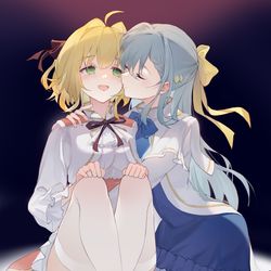 This is a pixiv picture whose title is 来份双人甜品.