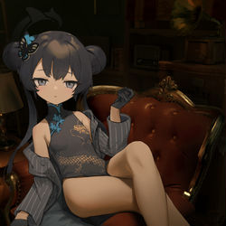 This is a pixiv picture whose title is 會長.