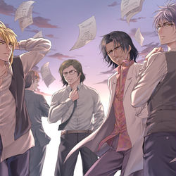 This is a pixiv picture whose title is 理系男子の黎明.