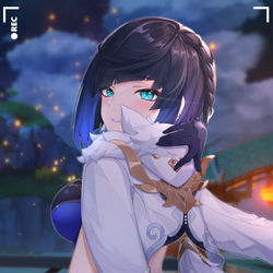 This is a pixiv picture whose title is 原神Genshin夜兰.