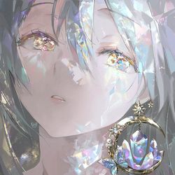 This is a pixiv picture whose title is crystal.