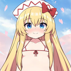 This is a pixiv picture whose title is マイクロ水着リリー.