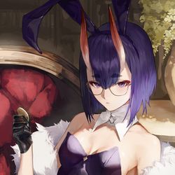 This is a pixiv picture whose title is バニー酒呑.