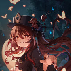 This is a pixiv picture whose title is 胡桃.