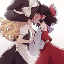 This is a pixiv picture whose title is レイマリ.
