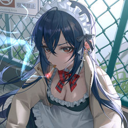 This is a pixiv picture whose title is メイド.
