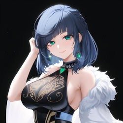 This is a pixiv picture whose title is Midnight Yelan.