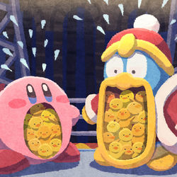 This is a pixiv picture whose title is ひよこが出てこない.