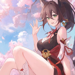 This is a pixiv picture whose title is 停云.