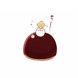 This is a pixiv picture whose title is タグ付きチョコケーキ.
