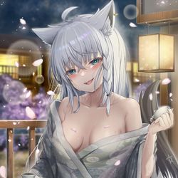 This is a pixiv picture whose title is 酔っ払い🦊.
