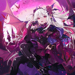This is a pixiv picture whose title is 【帝国戦記】君臨・シャーリン.