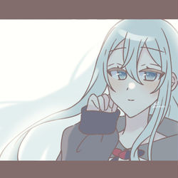 This is a pixiv picture whose title is 背負う君へ.