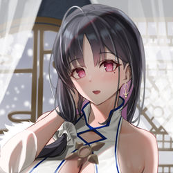 This is a pixiv picture whose title is 定安ほくろ探し.