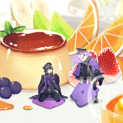 This is a pixiv picture whose title is プリンアラモード.