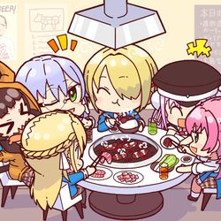 This is a pixiv picture whose title is 焼肉 バーンズ レッド.