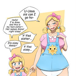 This is a pixiv picture whose title is Anne and Annie.