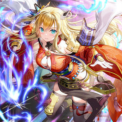 This is a pixiv picture whose title is 蒼空結魂リゲル.