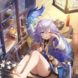 This is a pixiv picture whose title is 白露.