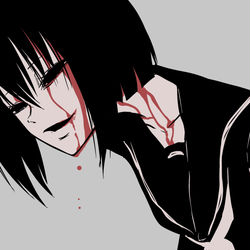 This is a pixiv picture whose title is いつでも笑って前向きに.