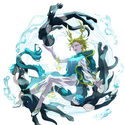 This is a pixiv picture whose title is 吉弔さんとカワウソ霊.