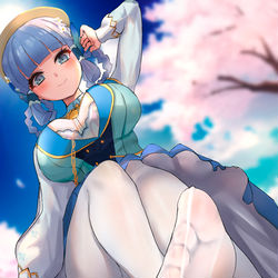 This is a pixiv picture whose title is 神里綾華.