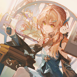 This is a pixiv picture whose title is 青雀.