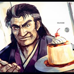 This is a pixiv picture whose title is 海原雄山.