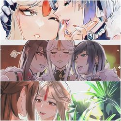 This is a pixiv picture whose title is Ningguang.