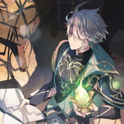 This is a pixiv picture whose title is アルハイゼン.