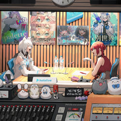 This is a pixiv picture whose title is ラジオブース.