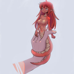 This is a pixiv picture whose title is Tiny snake.