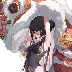 This is a pixiv picture whose title is 老师只是在喝水.