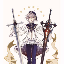 This is a pixiv picture whose title is Wバルムンクとジークくん.