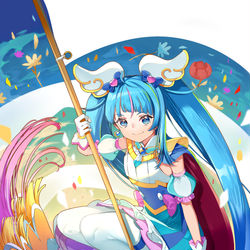 This is a pixiv picture whose title is キュアスカイ.