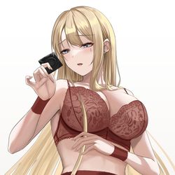 This is a pixiv picture whose title is 金髪おねーさん.