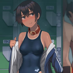 This is a pixiv picture whose title is 『潜入』.