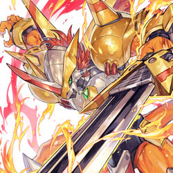 This is a pixiv picture whose title is ビクトリーグレイモン.