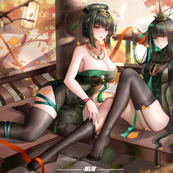This is a pixiv picture whose title is 曲x含英.