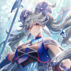 This is a pixiv picture whose title is 海晶乙女アクア・アルゴノート.