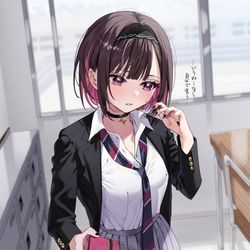 This is a pixiv picture whose title is 初めて本命チョコ用意してみたギャル.