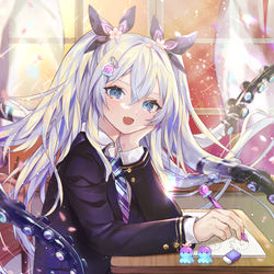 This is a pixiv picture whose title is 【帝国戦記】級友・ナイアーラトテップ.