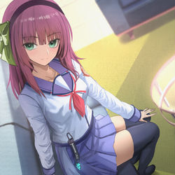 This is a pixiv picture whose title is 【仕事絵】ヘブバン×Angel Beats!コラボ応援イラスト.