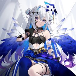This is a pixiv picture whose title is 堕天使かなたん.