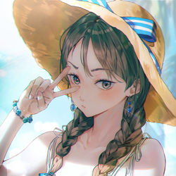 This is a pixiv picture whose title is 夏.