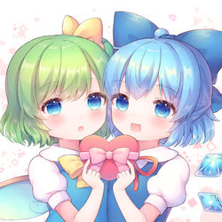 This is a pixiv picture whose title is 大チルバレンタイン.