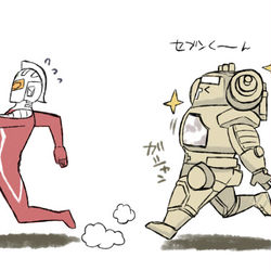 This is a pixiv picture whose title is ウルトラセブン視聴中らくがき.