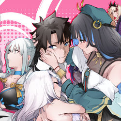 This is a pixiv picture whose title is 愉快なサーヴァントとのバレンタイン.